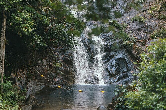 Phang Nga Full Day: Rafting, Temple, Waterfall + Phuket transfer - Lampi Waterfall: swim or relax in the natural pool